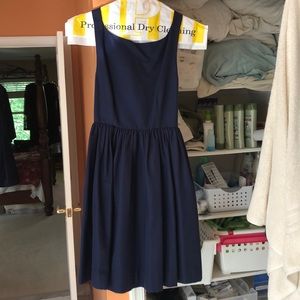 Navy Kate Spade bow back dress